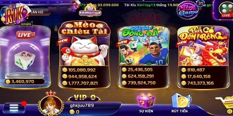 Tại cổng game trực tuyến Rikvip sở hữu vô vàn điểm mạnh ấn tượng