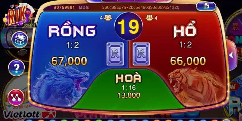 Game Rồng Hổ có cách chơi gần giống Baccarat 